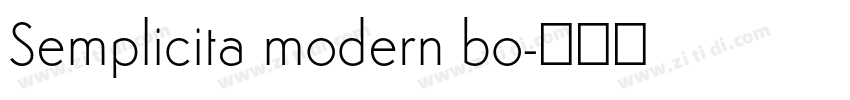 Semplicita modern bo字体转换 Semplicita modern bo字体转换